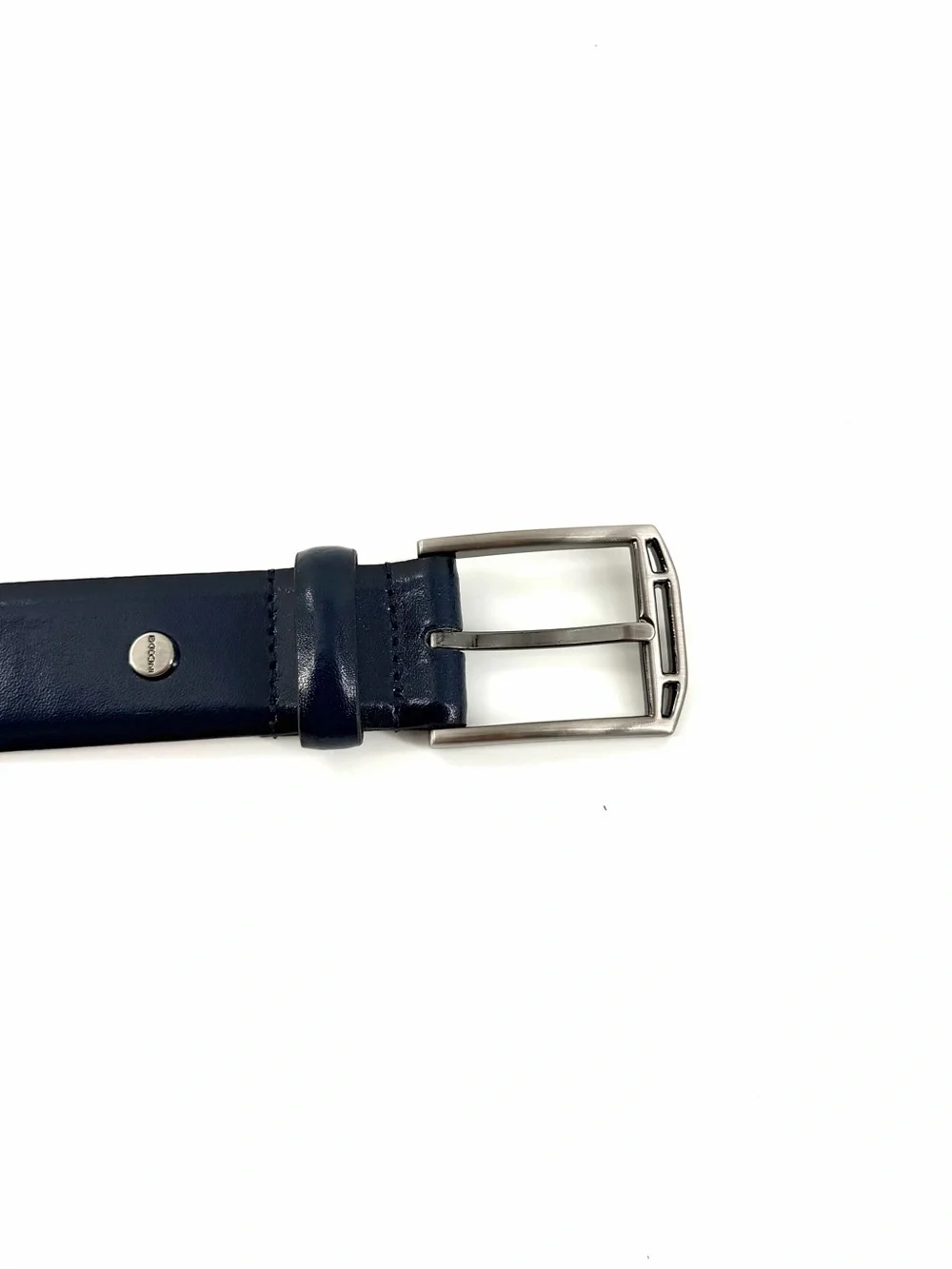 Authentic Boconi Men’s Leather Belt Navy Blue Size 34/85